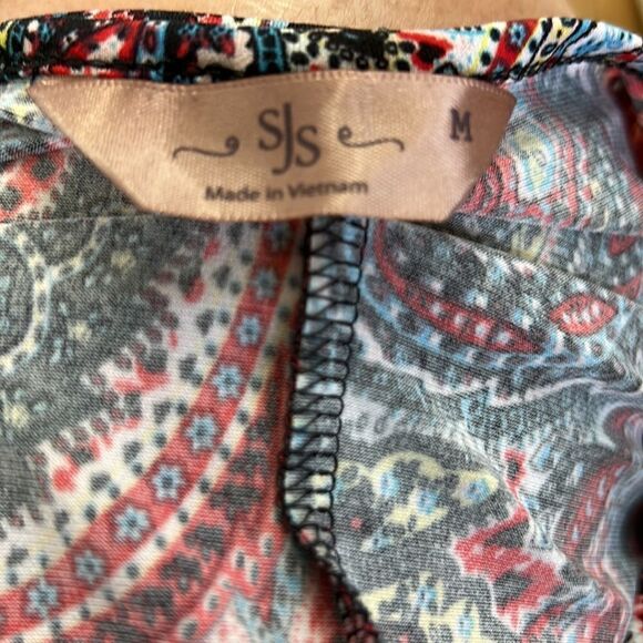 SJS Adorable Paisley Flirty Dress Medium - Picture 5 of 6